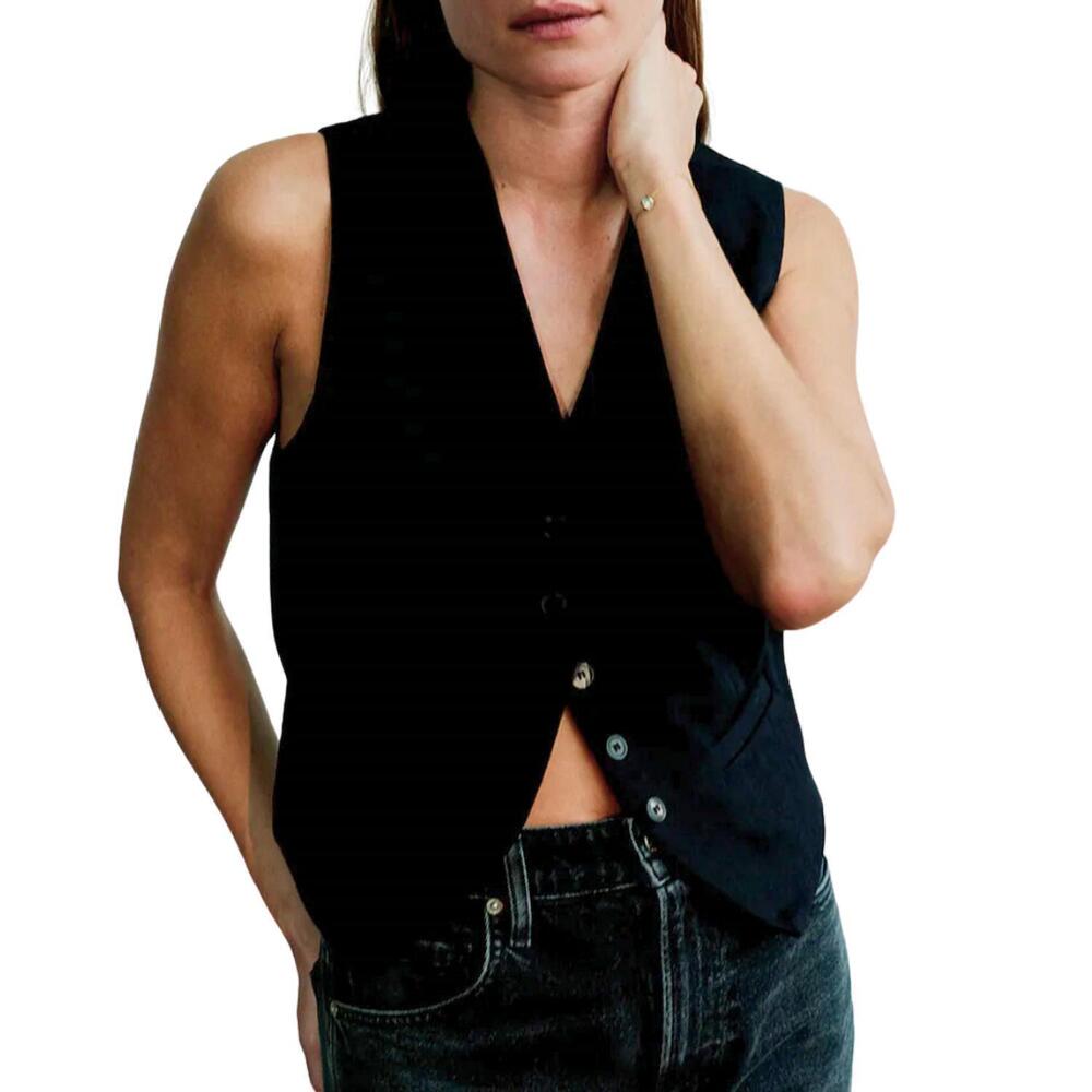 NEW CITIZENS OF HUMANITY sierra vest in black